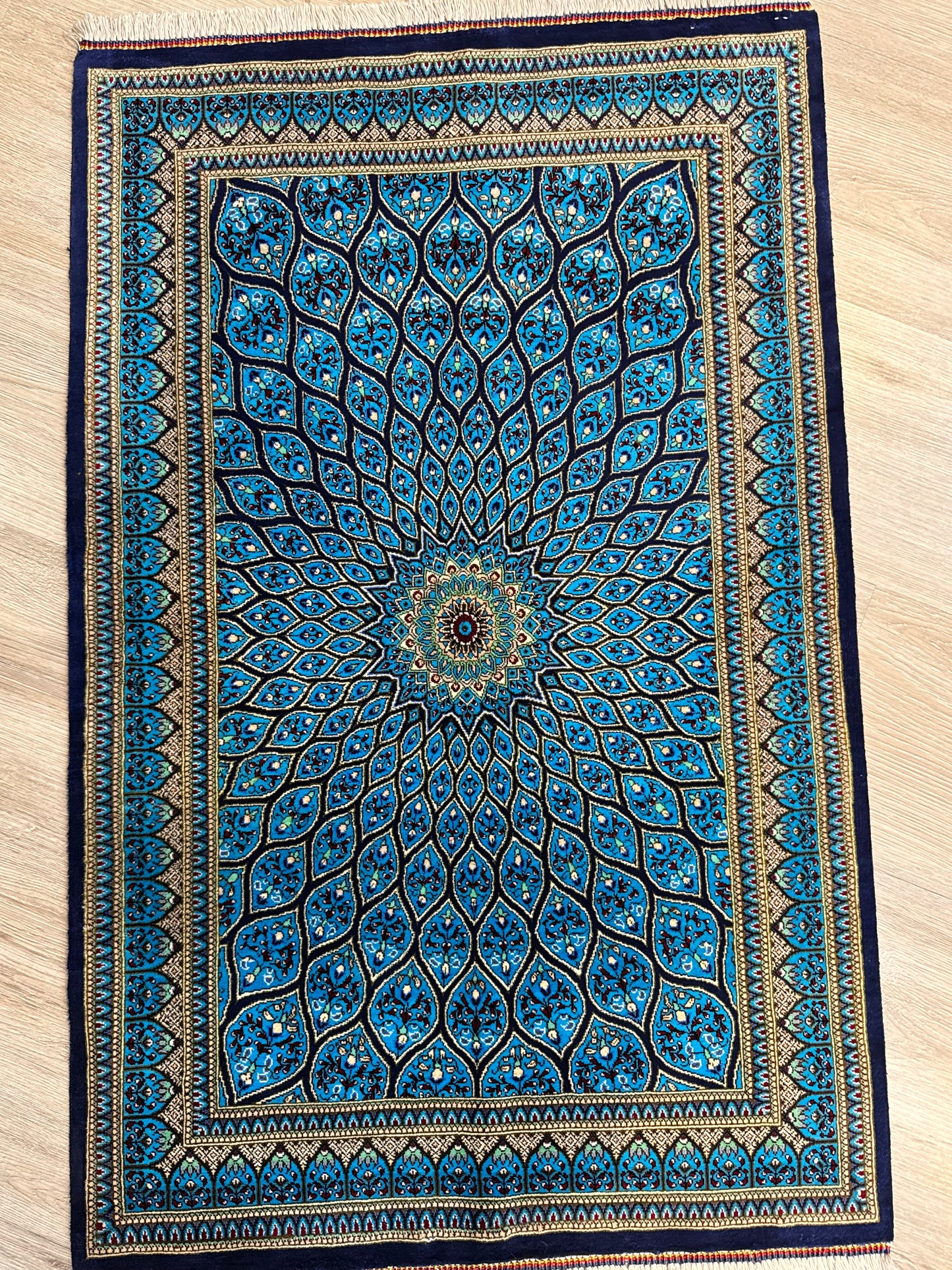 Silk Rug. Celestial Dome.