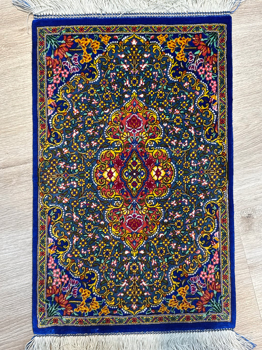 Silk Rug. Garden Bloom.