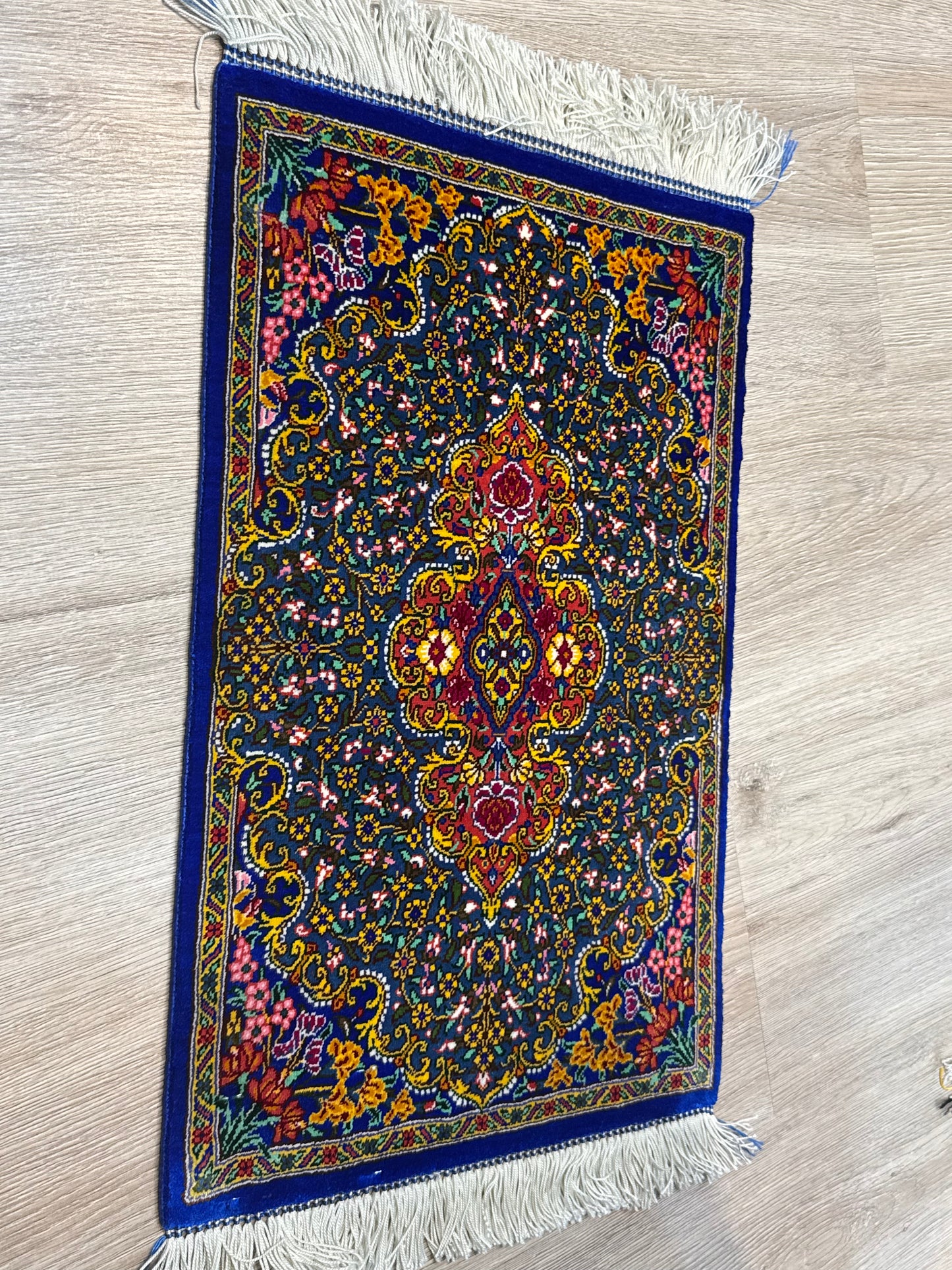 Silk Rug. Garden Bloom.