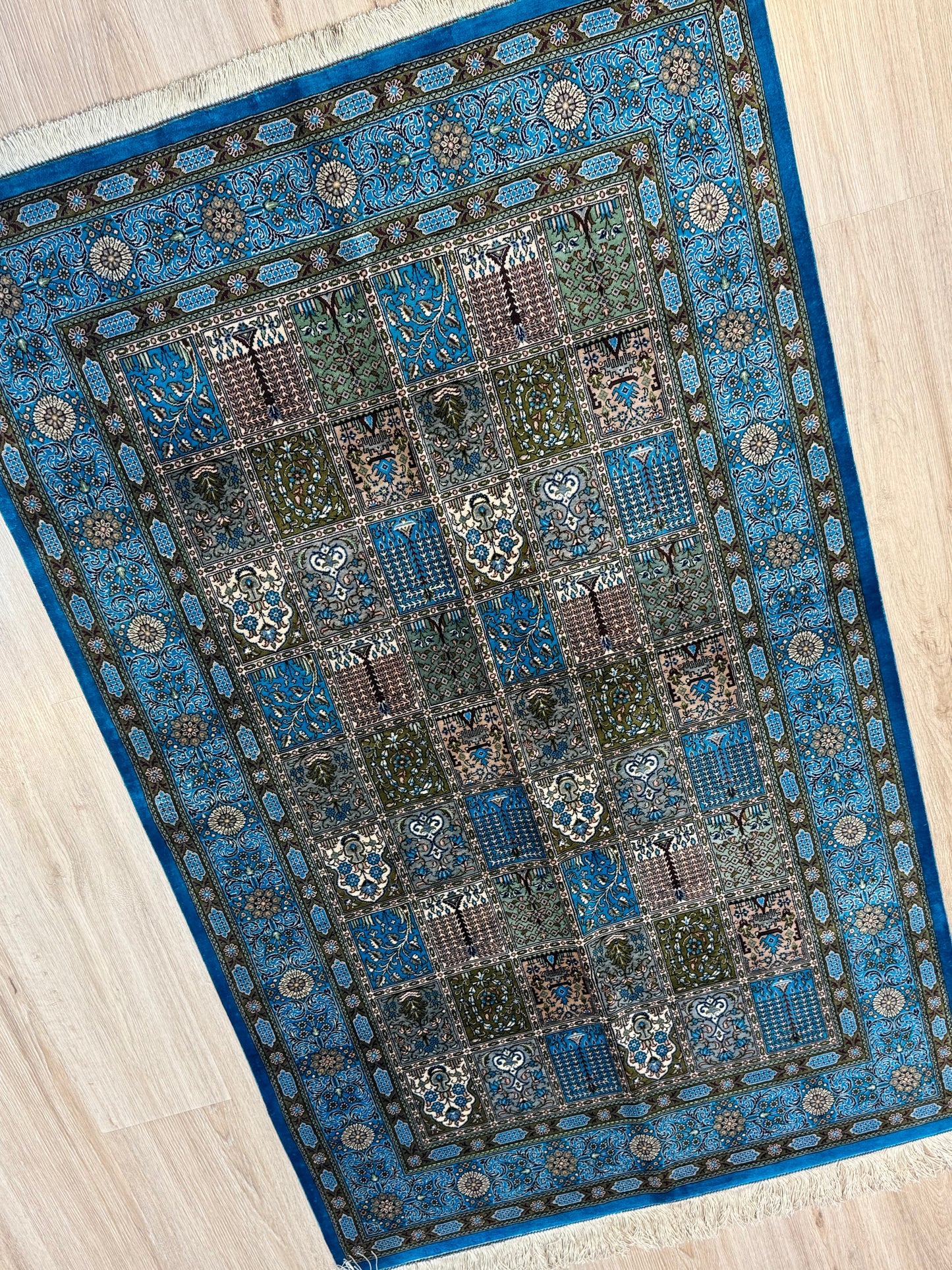 Silk Rug. Eternal Four Seasons.