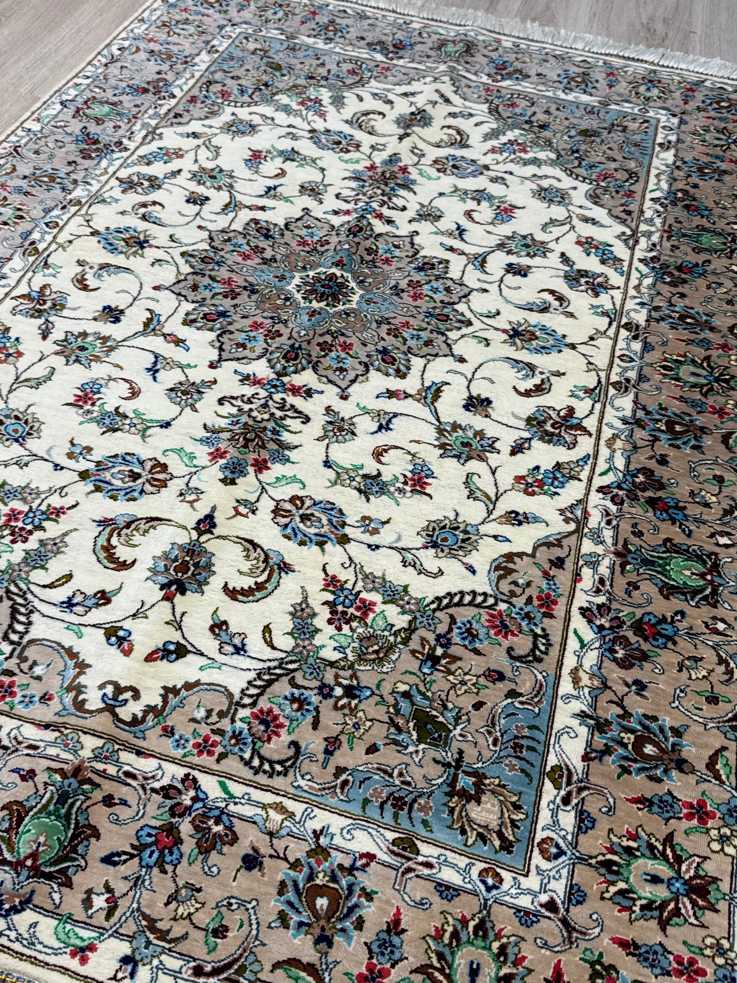 Silk Rug. Imperial Persian.