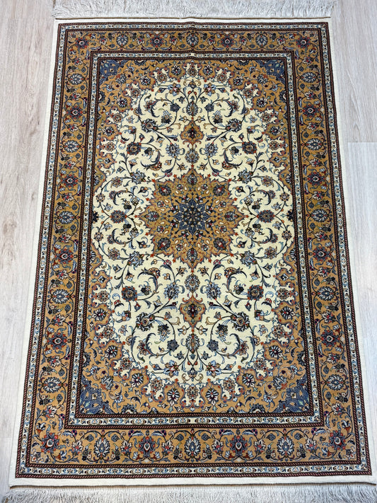 Silk Rug. Imperial Persian.