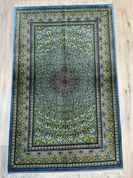 Silk Rug. Celestial Dome.