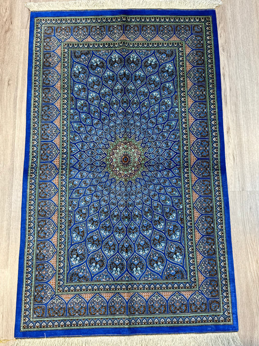 Silk Rug. Celestial Dome.