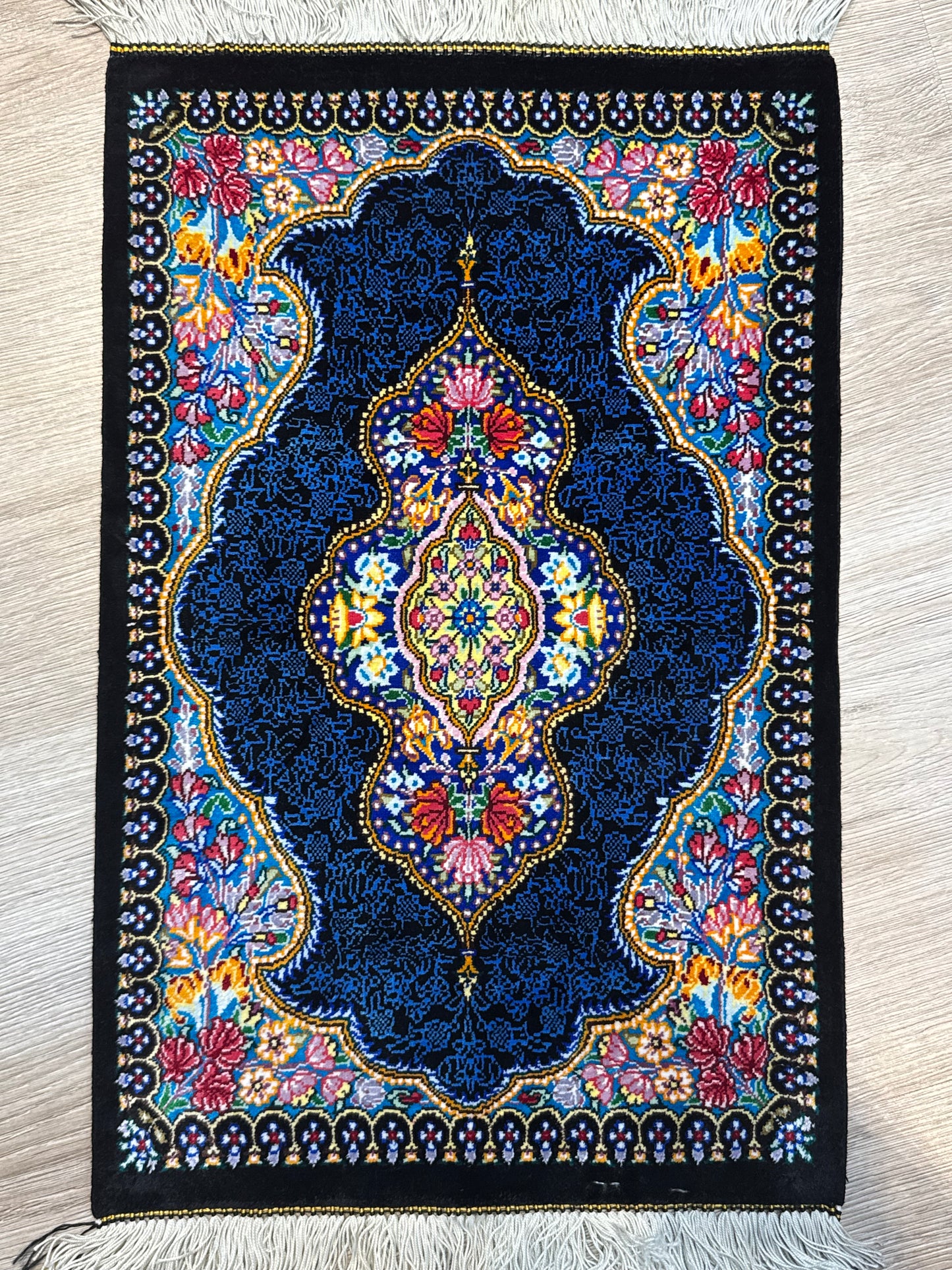 Silk Rug. Garden Bloom.