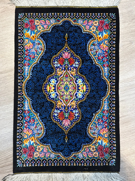 Silk Rug. Garden Bloom.