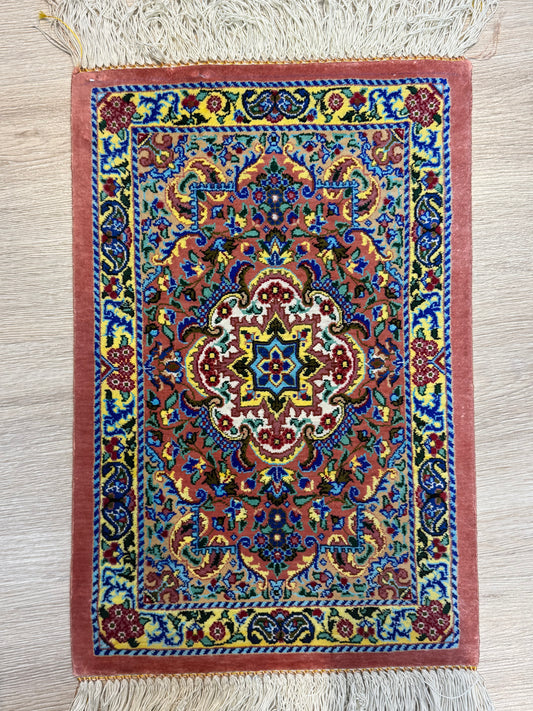 Silk Rug. Garden Bloom.