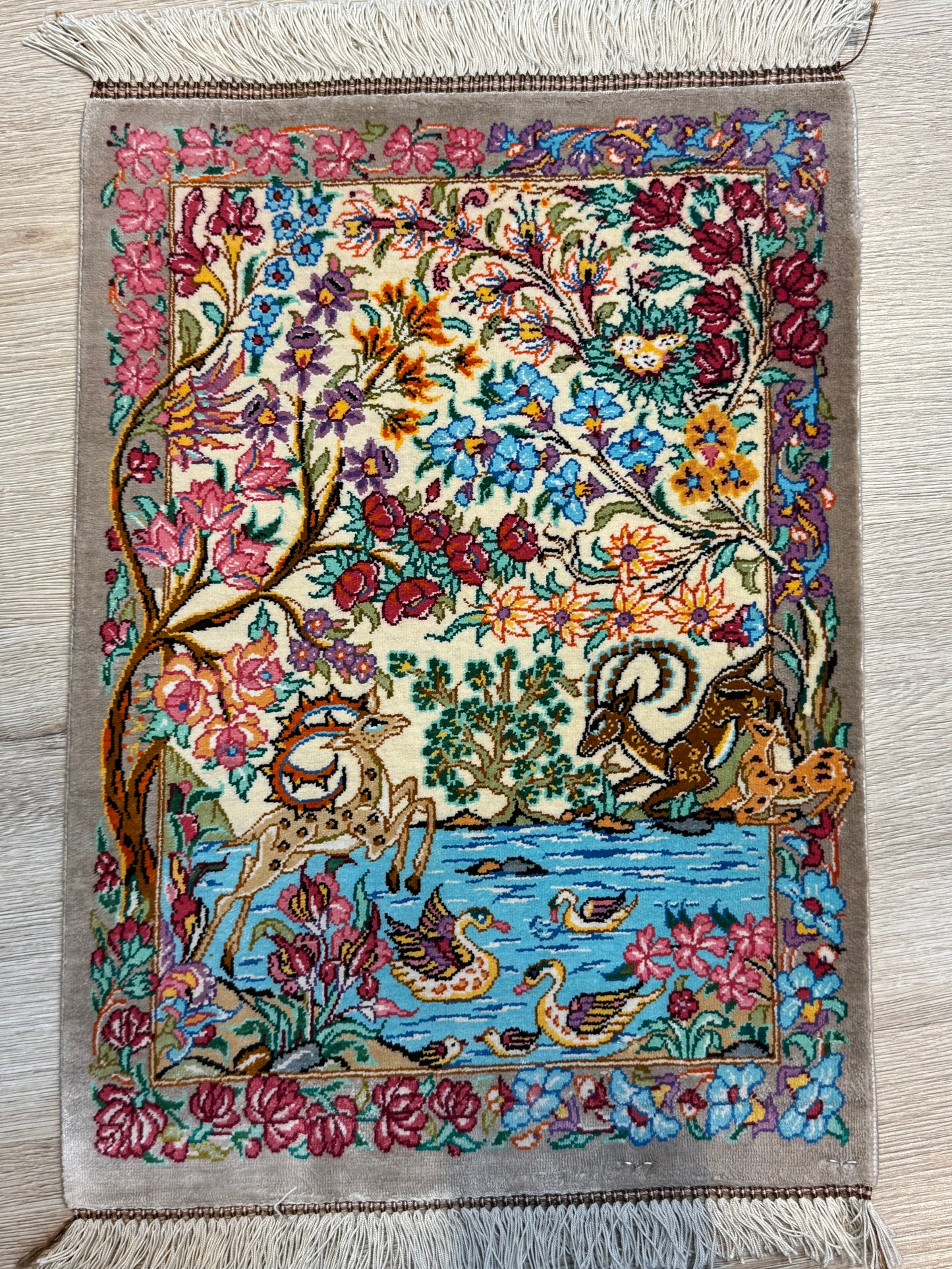 Silk Rug. Heaven on Earth.