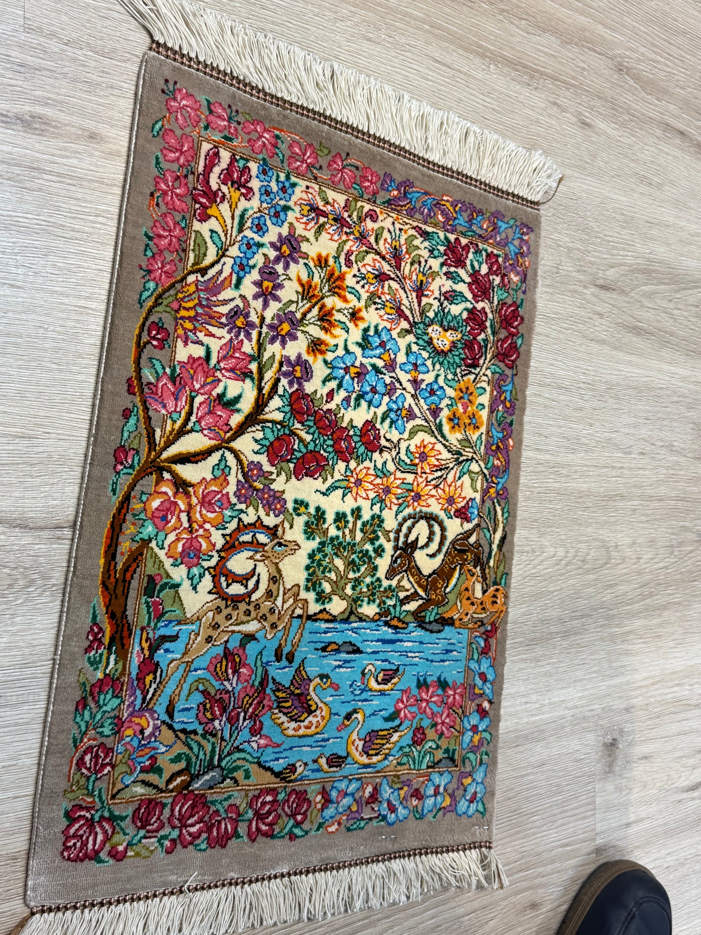 Silk Rug. Heaven on Earth.