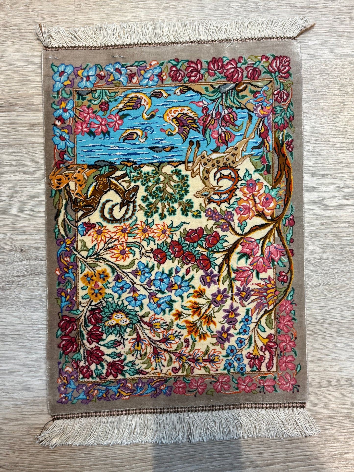 Silk Rug. Heaven on Earth.