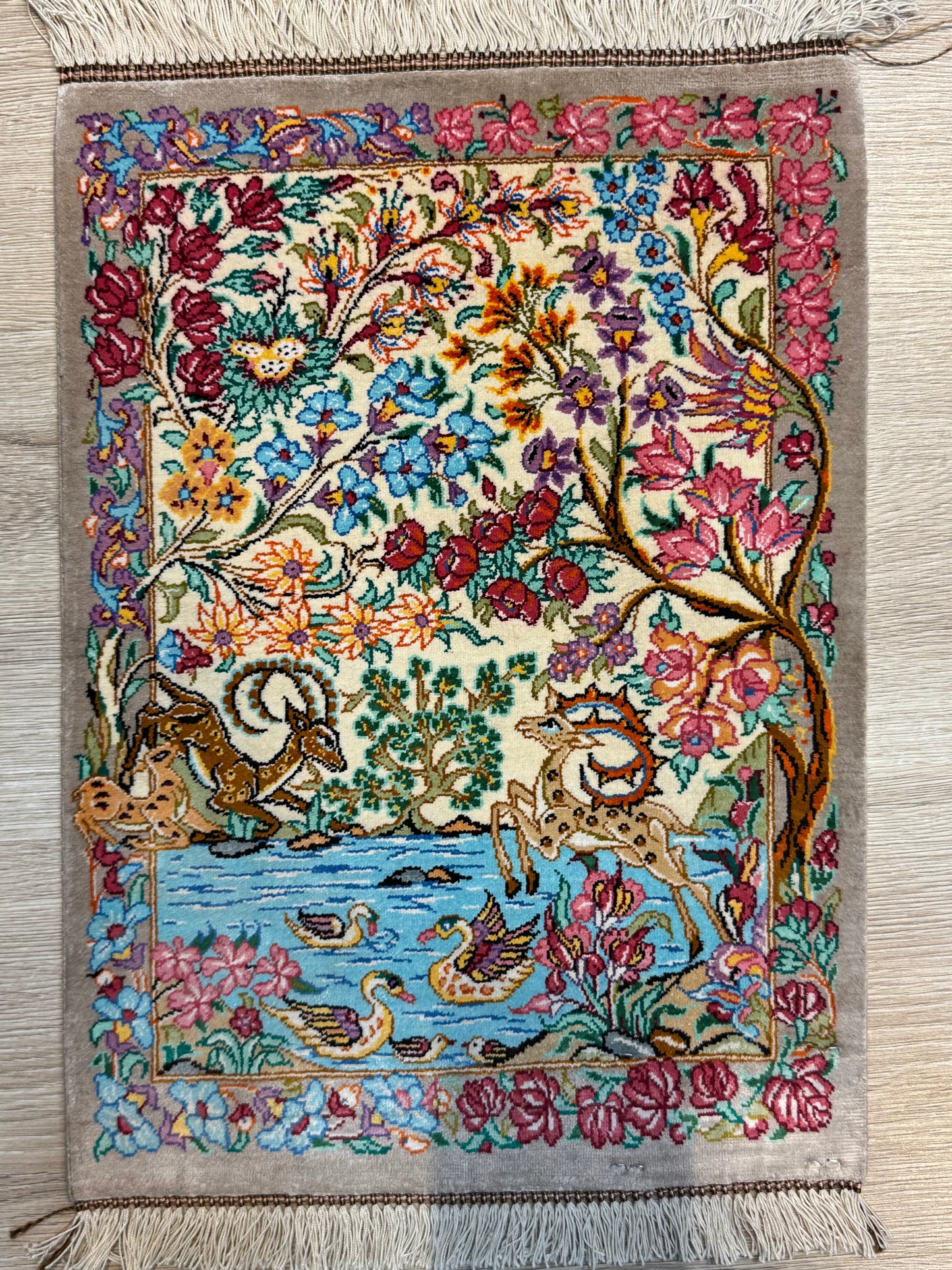 Silk Rug. Heaven on Earth.