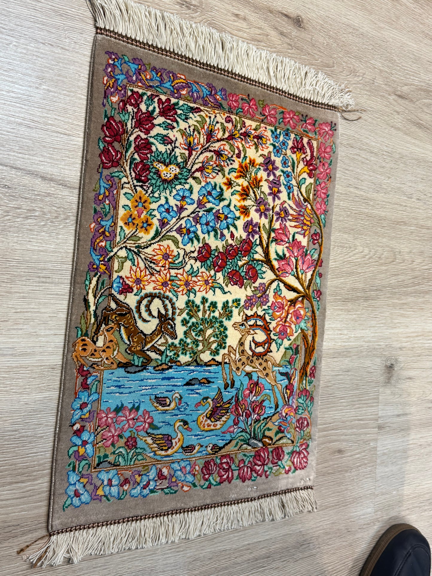 Silk Rug. Heaven on Earth.