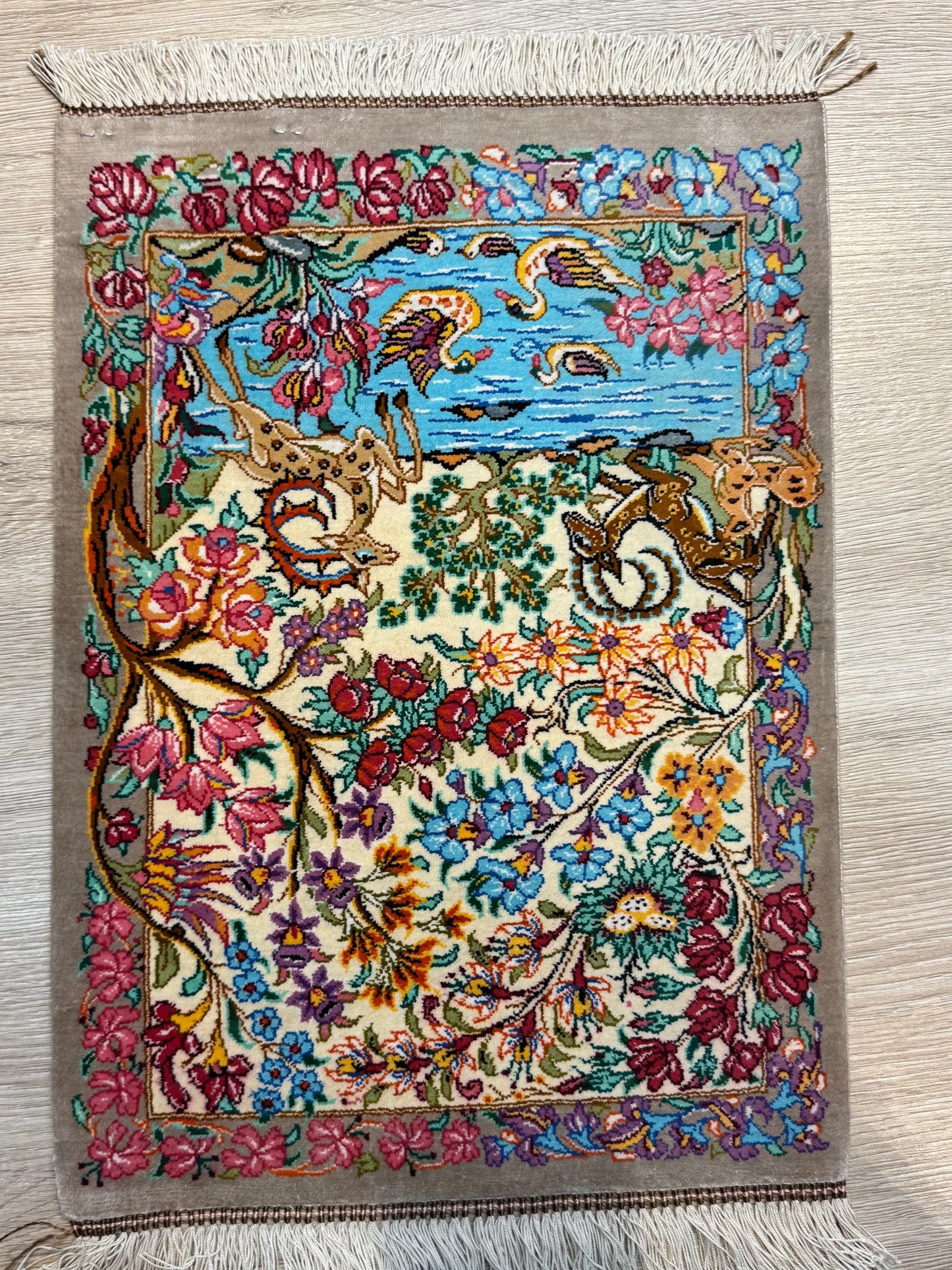 Silk Rug. Heaven on Earth.