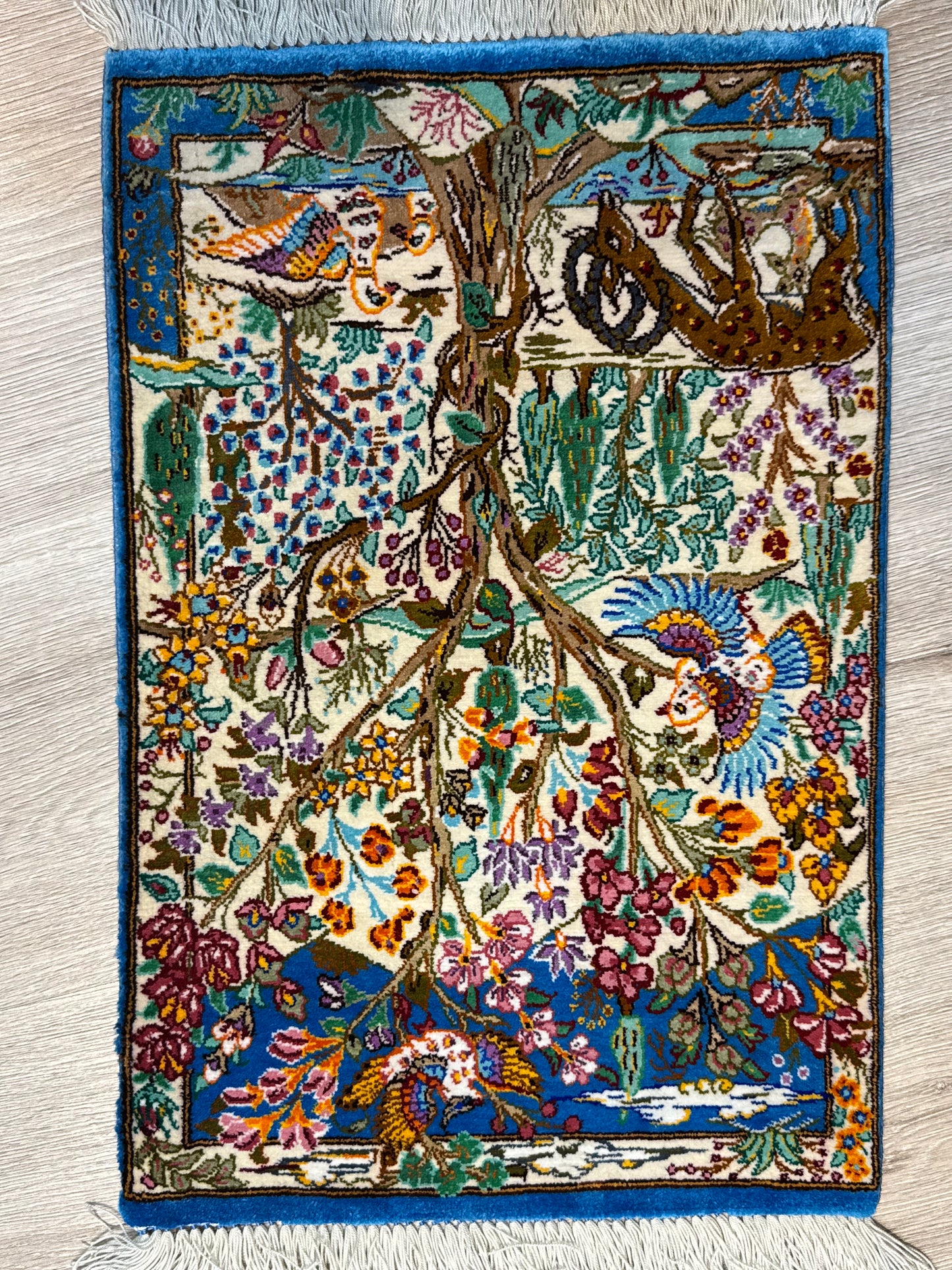 Silk Rug. Heaven on Earth.