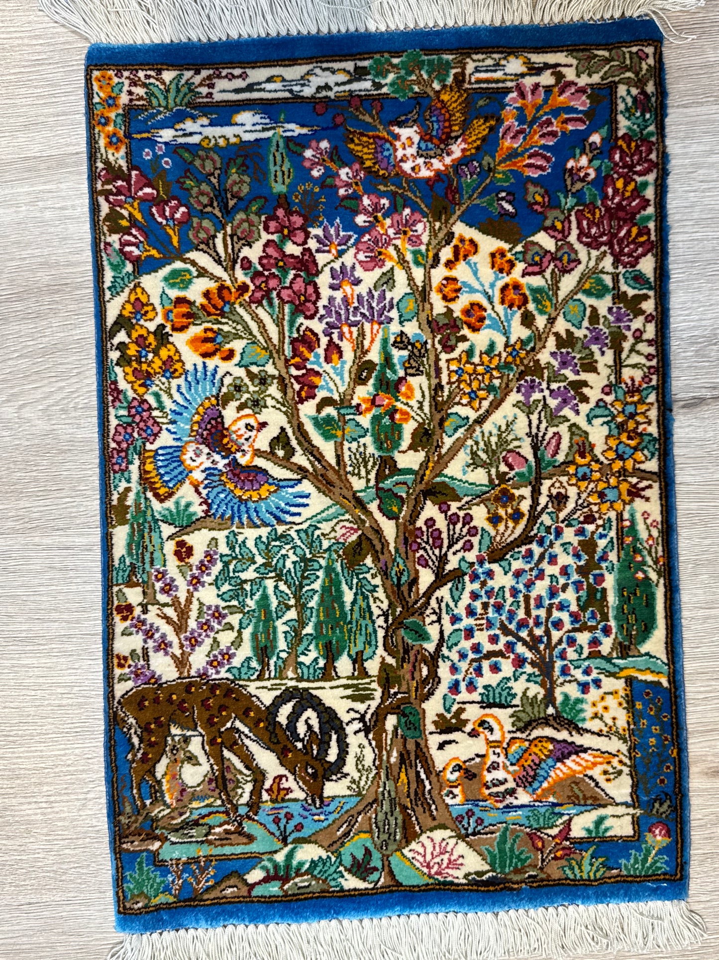 Silk Rug. Heaven on Earth.