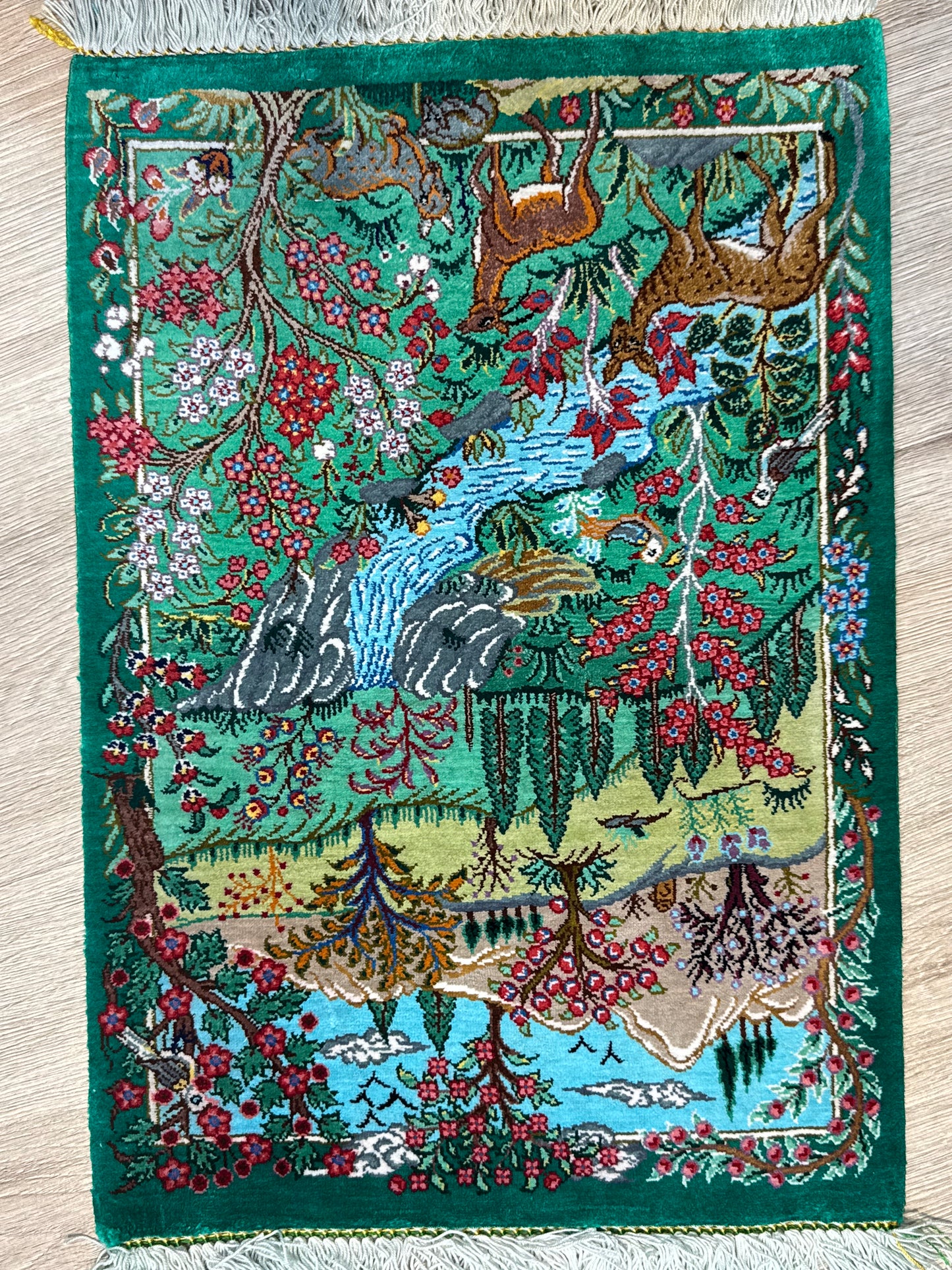 Silk Rug. Heaven on Earth.