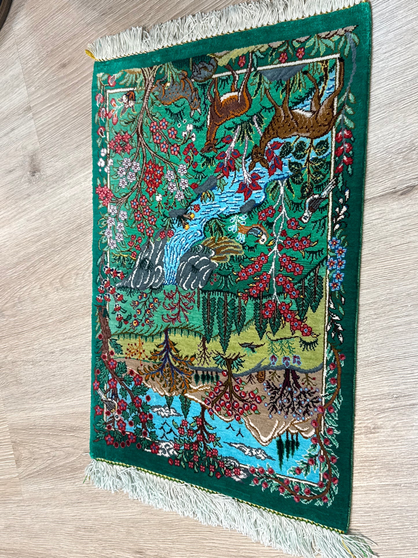 Silk Rug. Heaven on Earth.