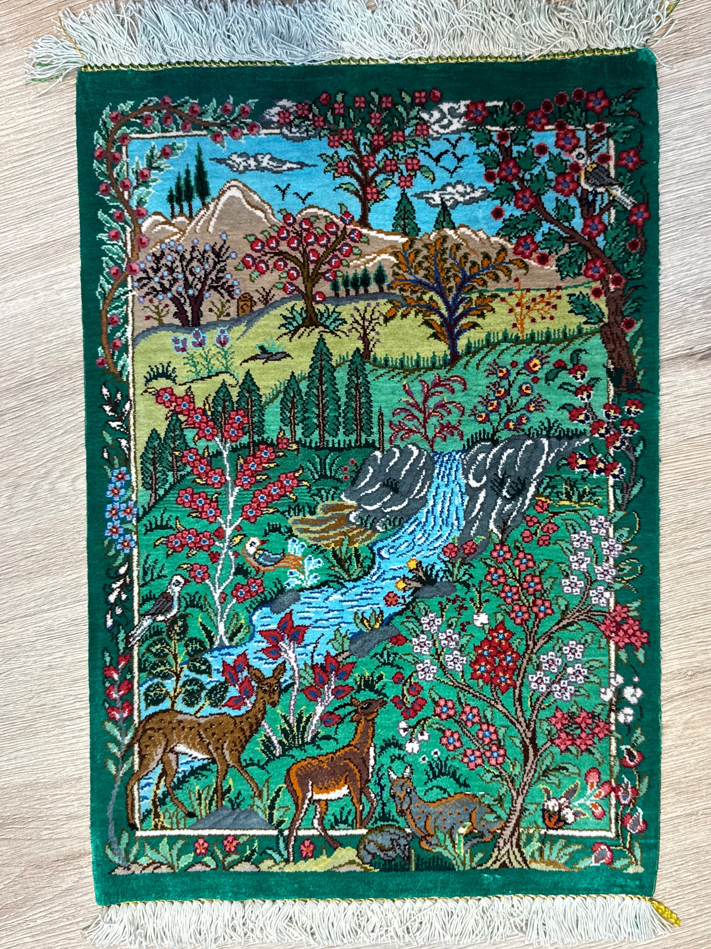 Silk Rug. Heaven on Earth.