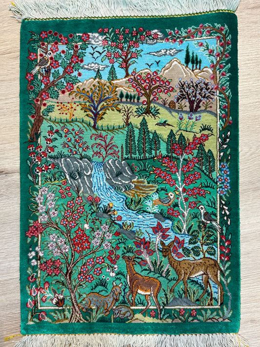 Silk Rug. Heaven on Earth.