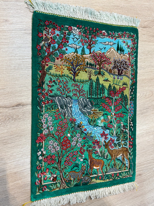 Silk Rug. Heaven on Earth.