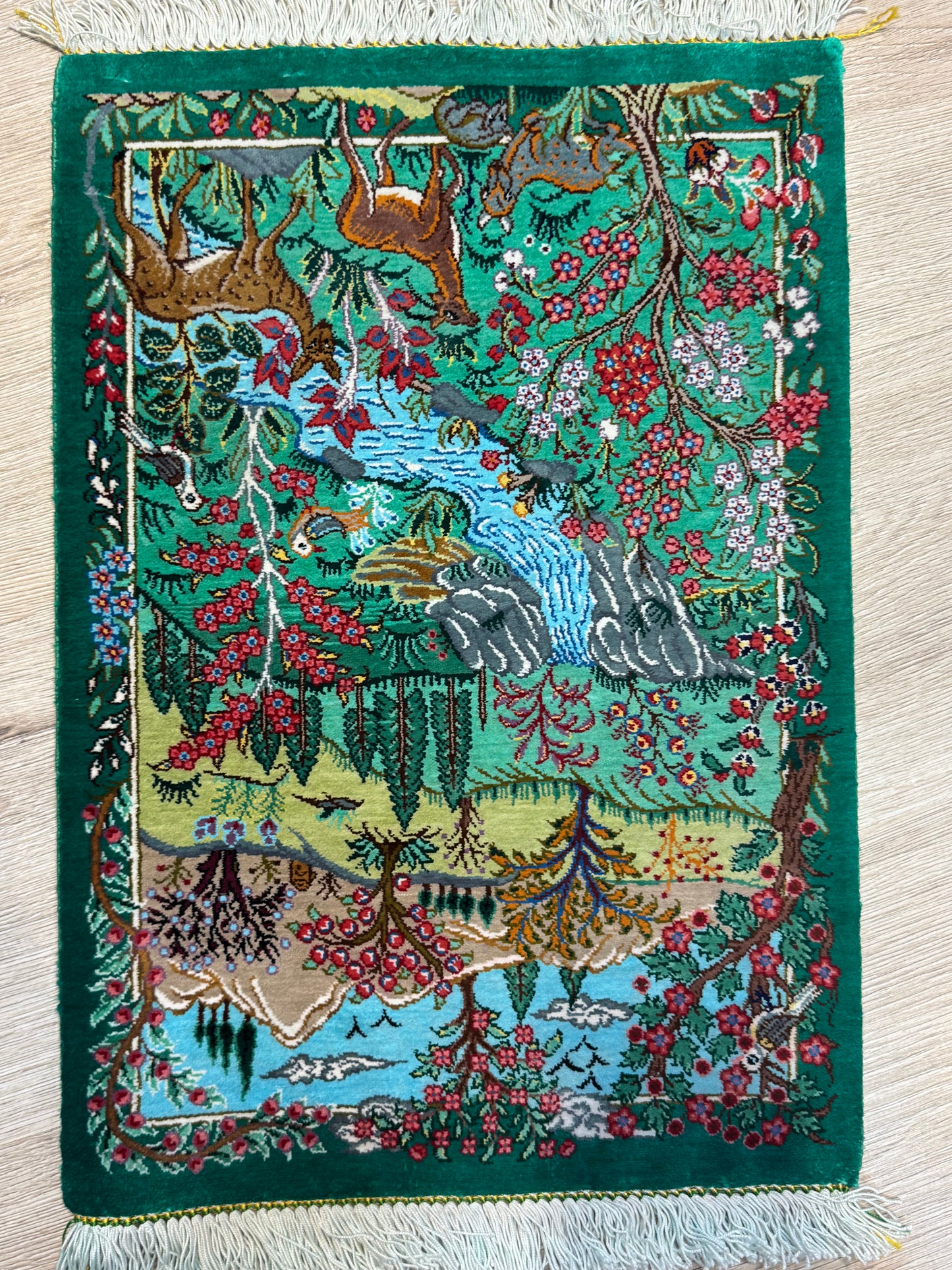 Silk Rug. Heaven on Earth.