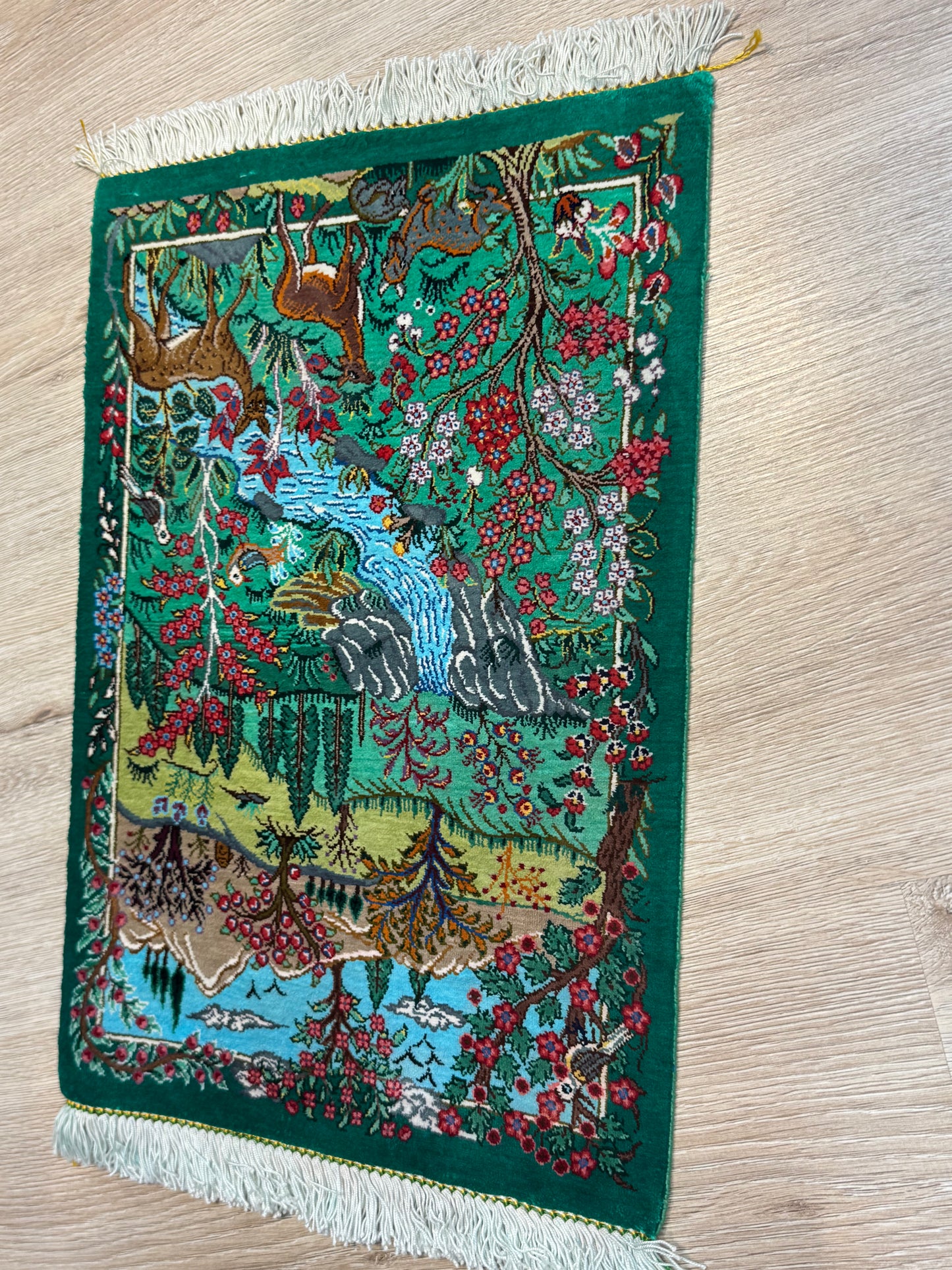 Silk Rug. Heaven on Earth.