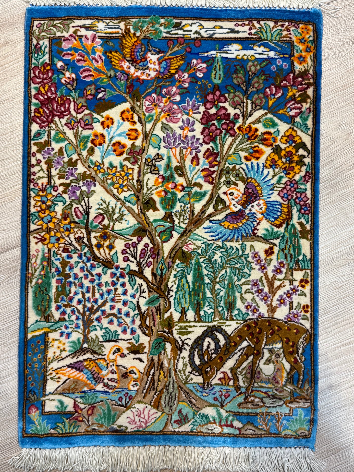 Silk Rug. Heaven on Earth.