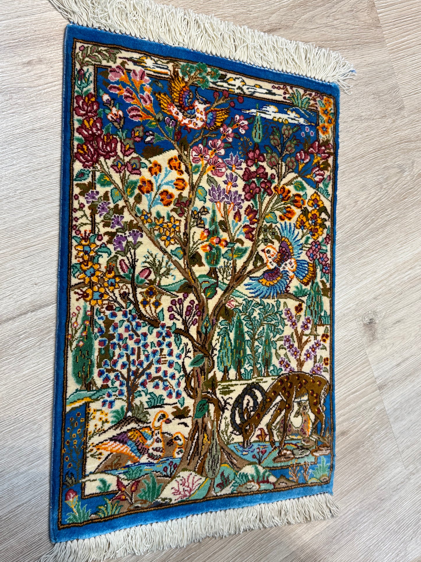 Silk Rug. Heaven on Earth.