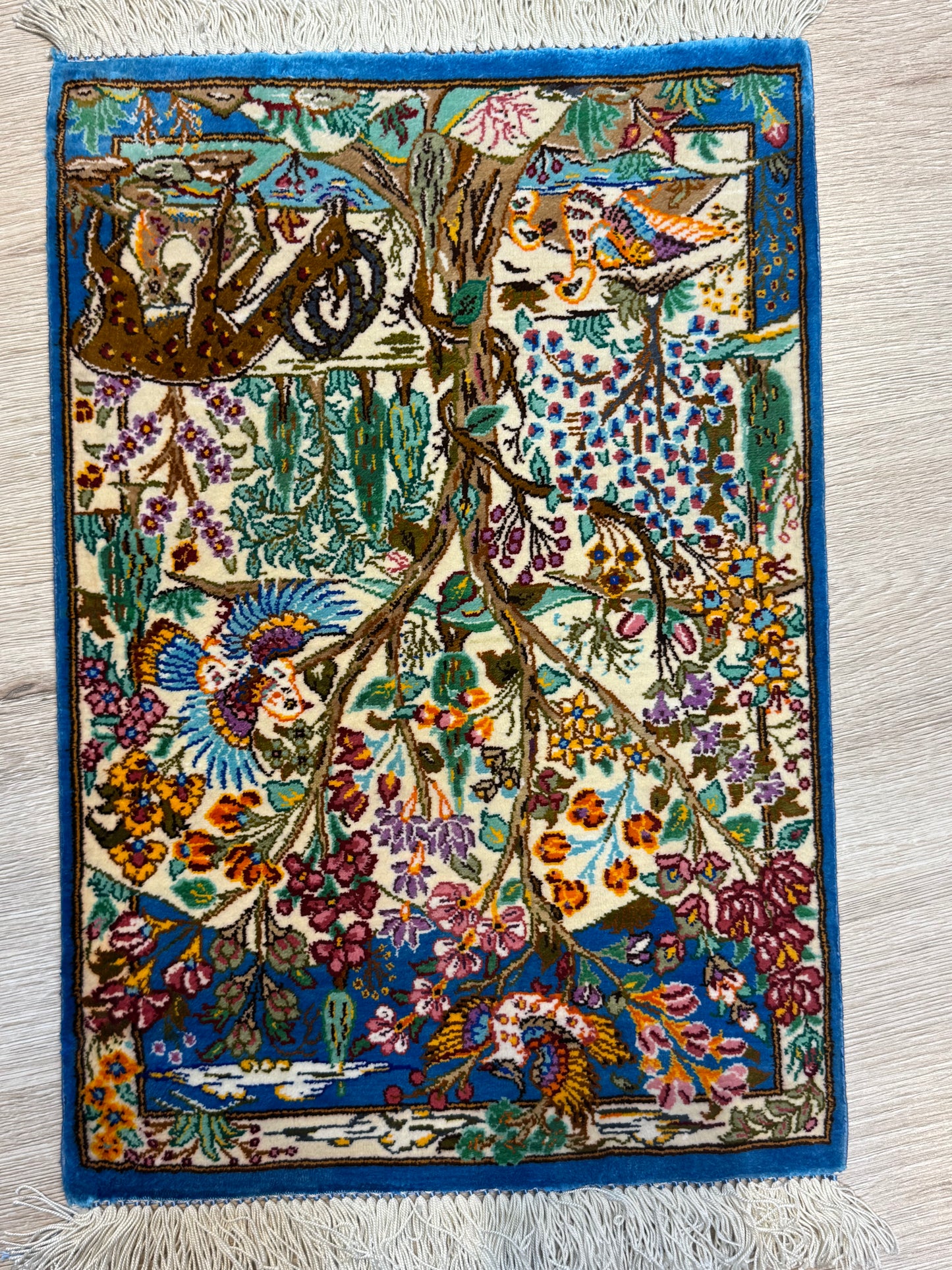 Silk Rug. Heaven on Earth.