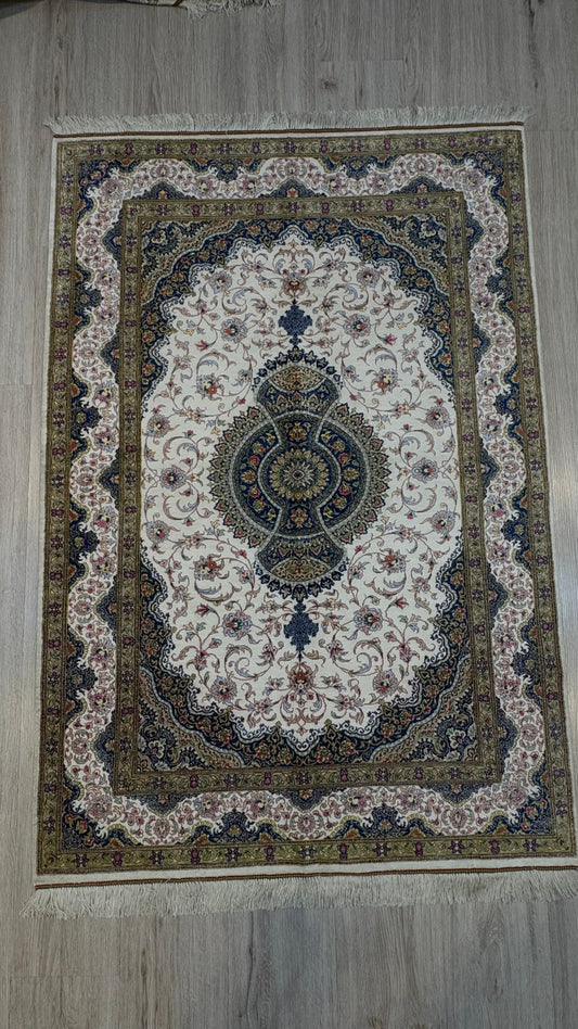 Silk Rug. Garden Bloom.