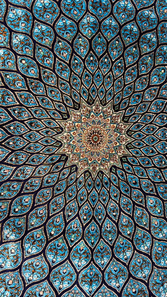 Silk Rug. Celestial Dome.