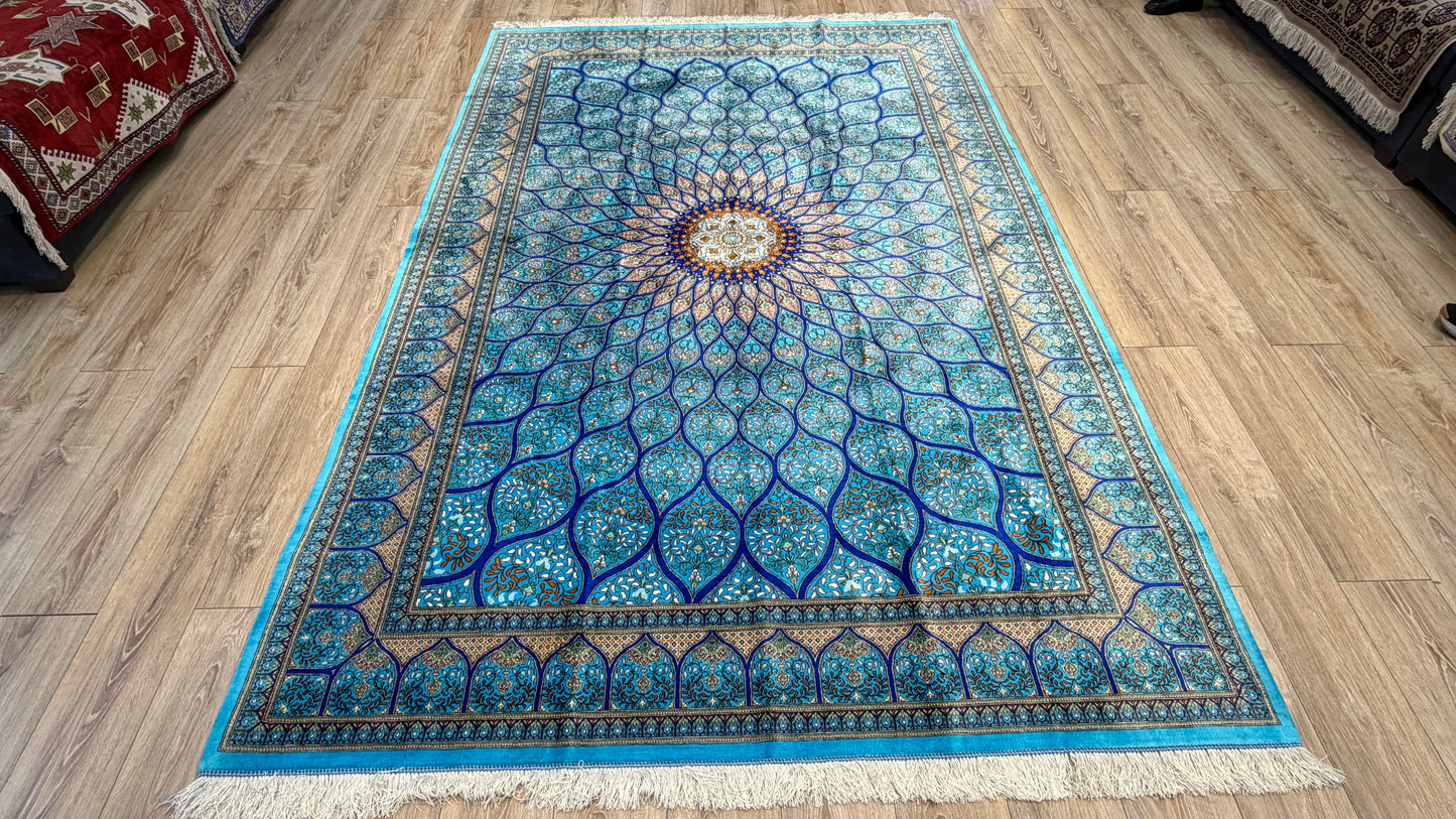 Silk Rug. Celestial Dome.