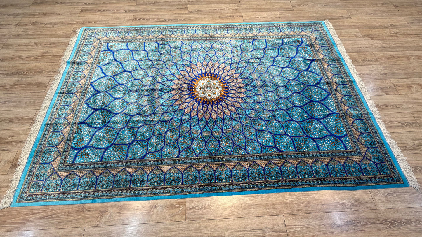 Silk Rug. Celestial Dome.