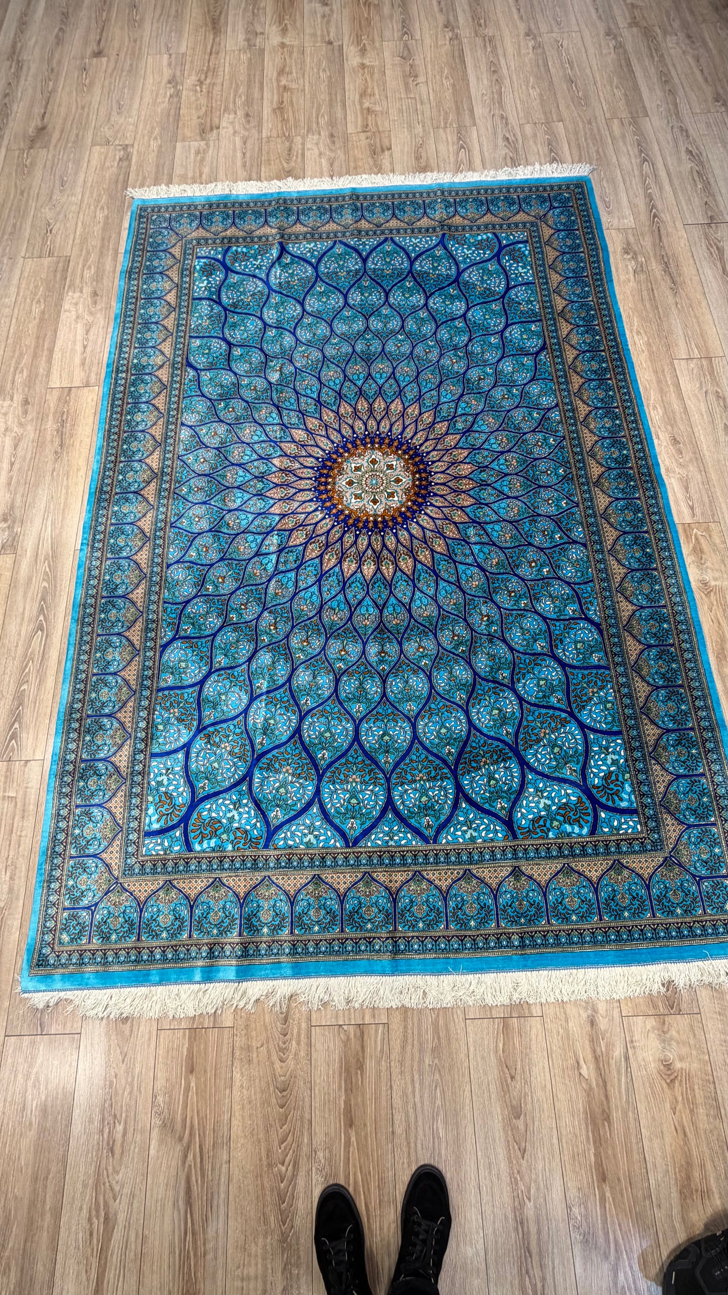 Silk Rug. Celestial Dome.