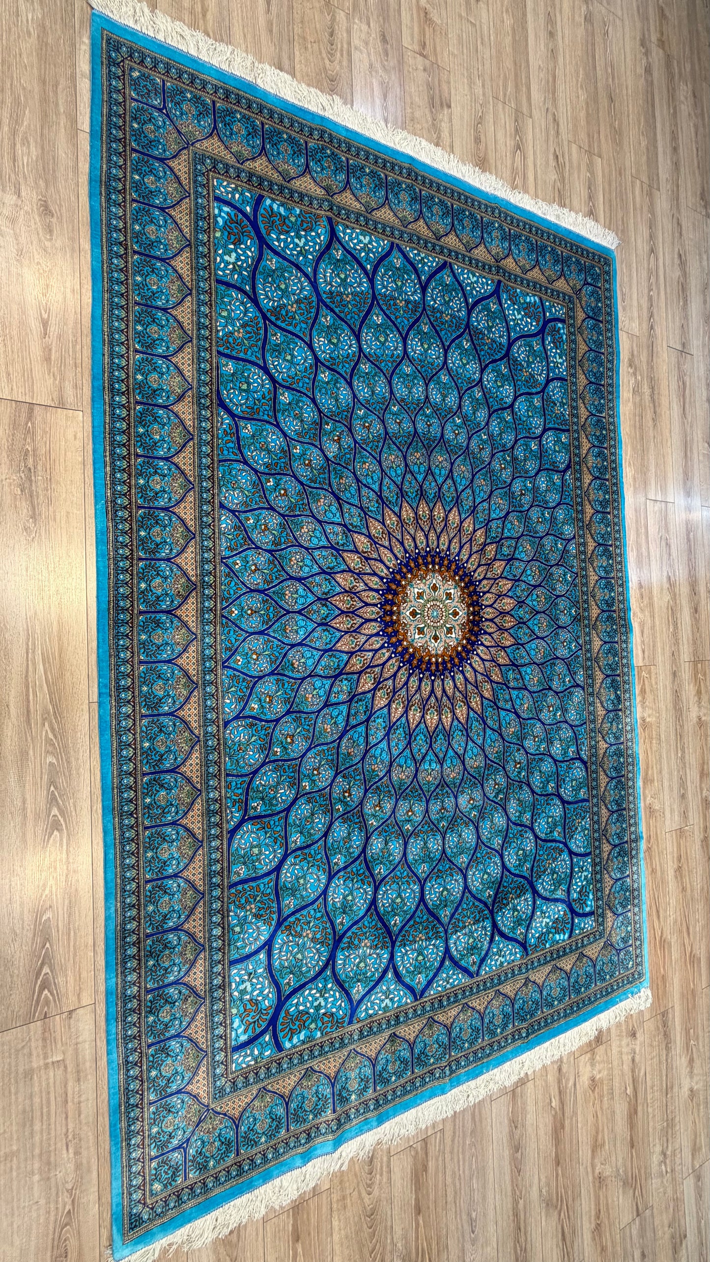 Silk Rug. Celestial Dome.