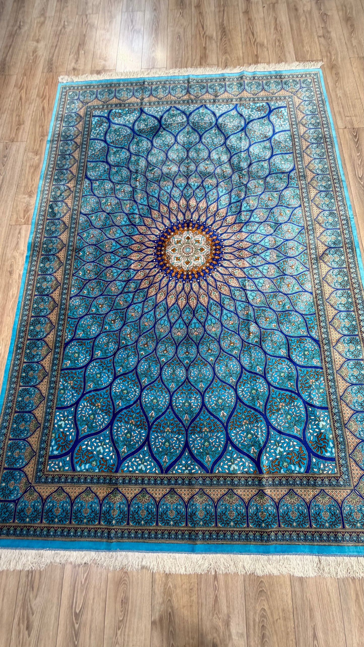 Silk Rug. Celestial Dome.