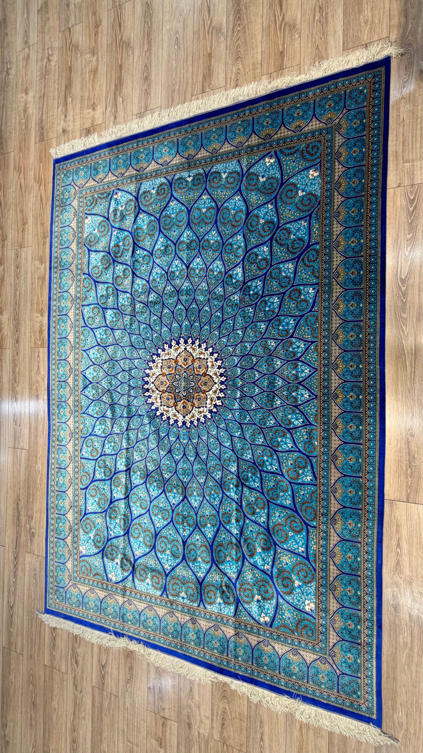 Silk Rug. Celestial Dome.