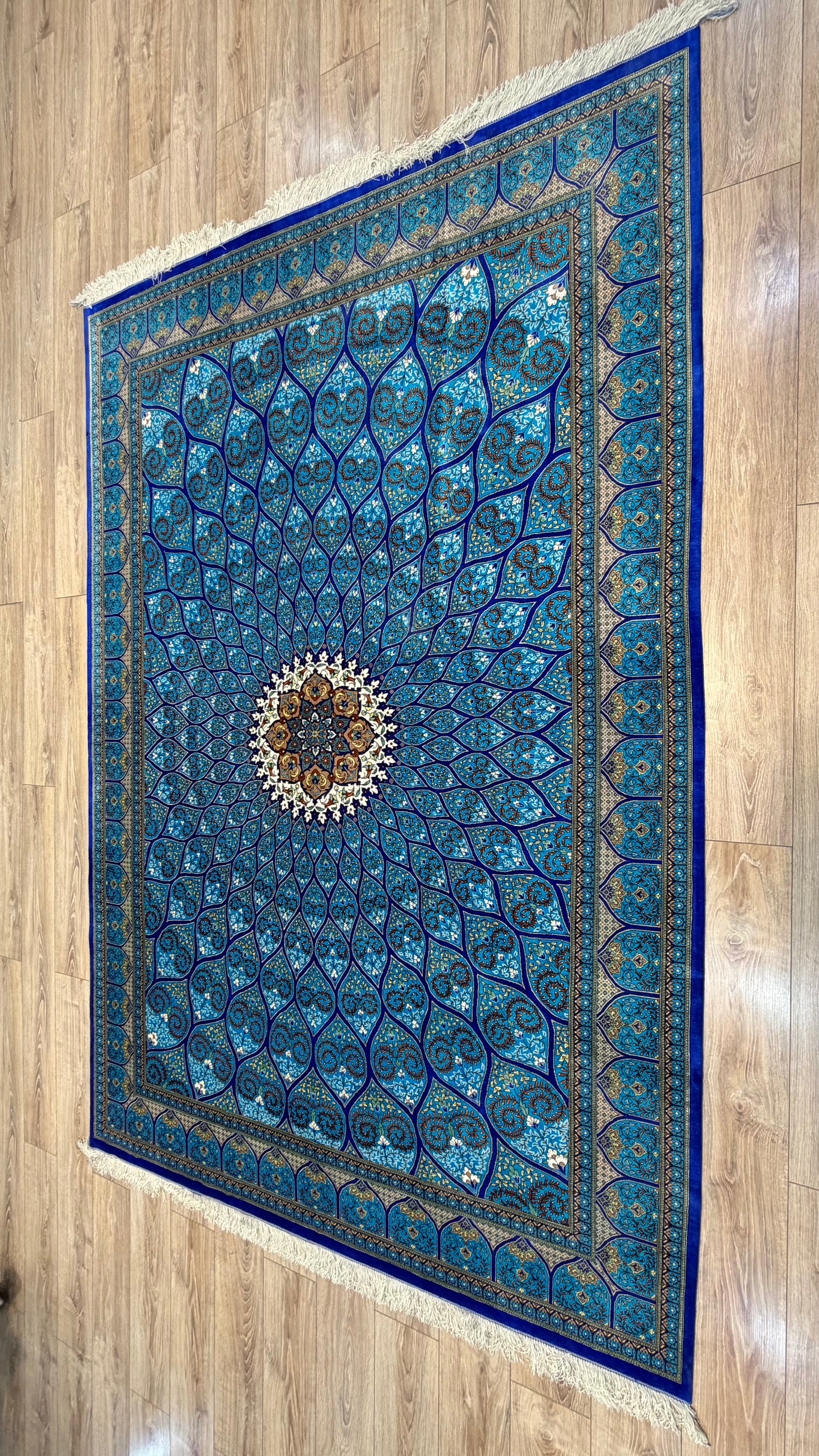 Silk Rug. Celestial Dome.