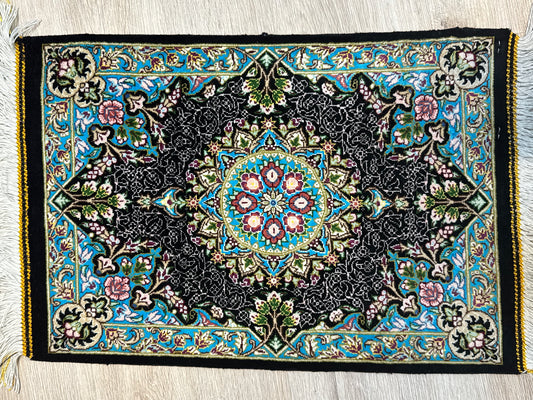 Silk Rug. Imperial Persian.