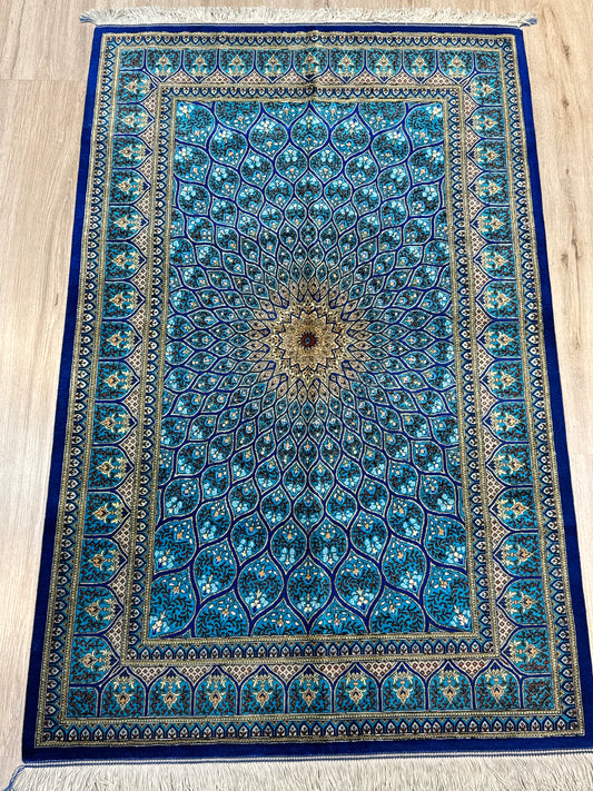 Silk Rug. Celestial Dome.