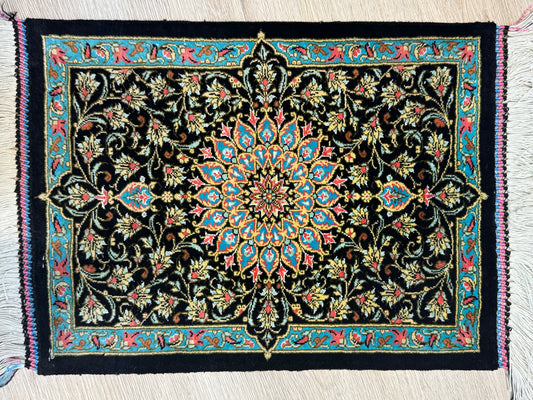 Silk Rug. Imperial Persian.