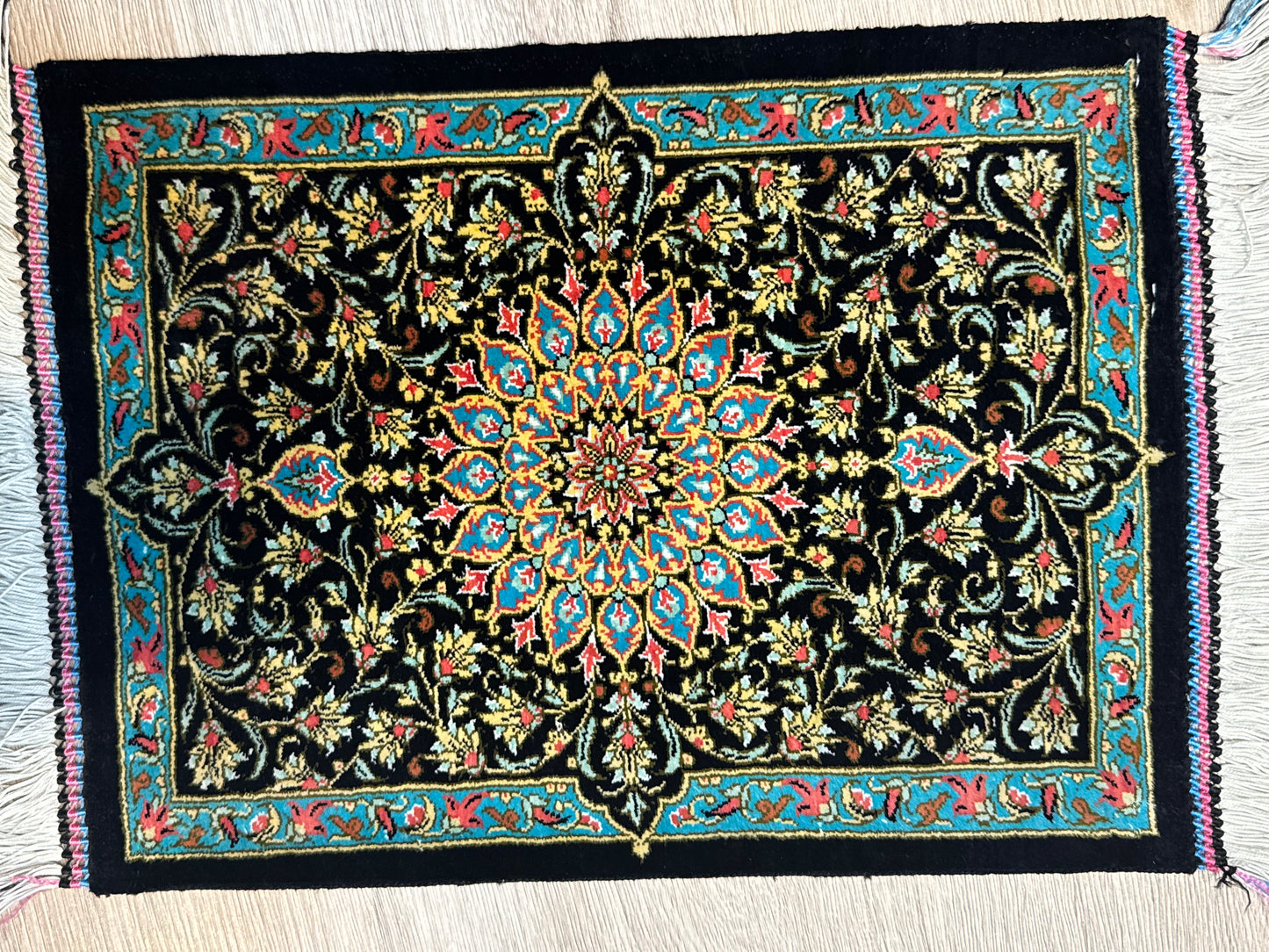 Silk Rug. Imperial Persian.