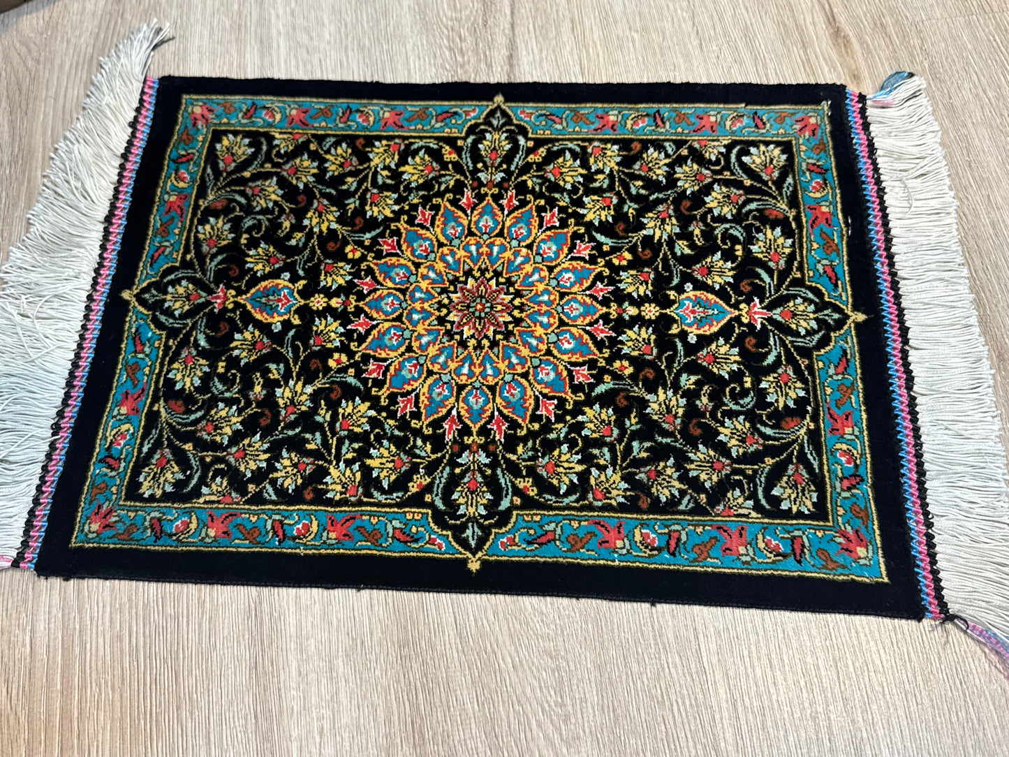 Silk Rug. Imperial Persian.