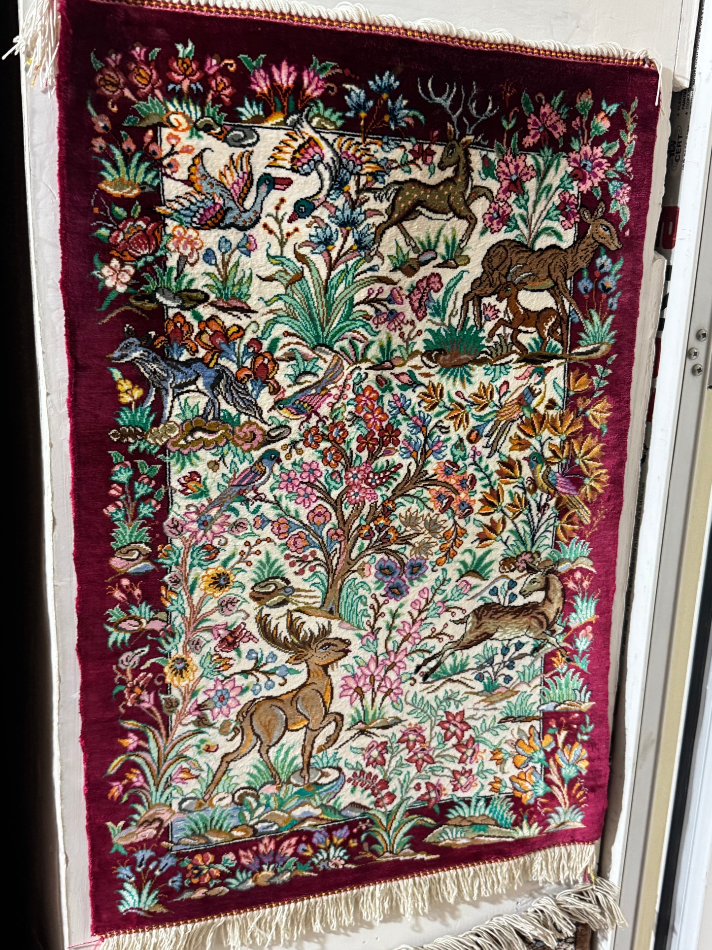 Silk Rug. Gardens of Paradise.